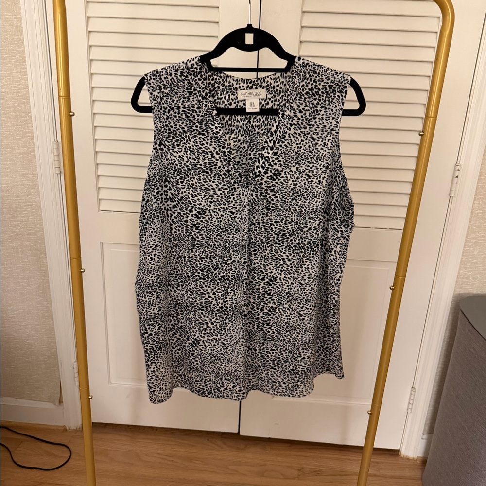 Rachel Zoe animal print Sleeveless Blouse